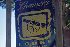 Gunner's Lodge sign