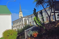 Main road buildings as seen from Gunner's